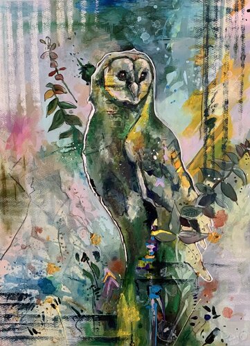 Il Gufo Guardiano von Enrica Toffoli, Malerei kaufen auf Singulart