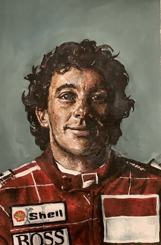 Ayrton Senna von Enrica Toffoli, Malerei kaufen auf Singulart