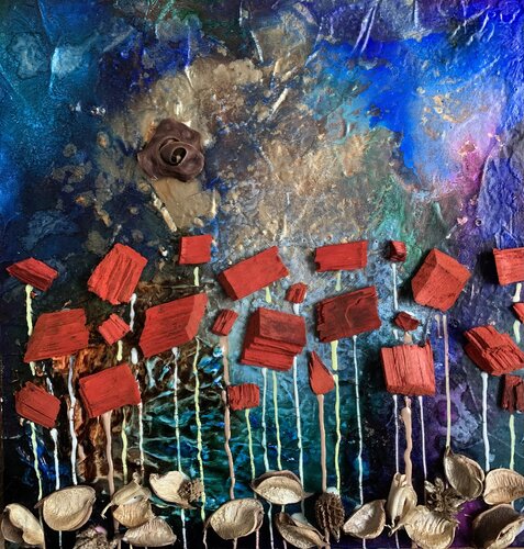 Red Flowers von Enrica Toffoli, Malerei kaufen auf Singulart
