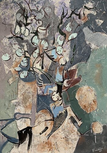 Floral Pattern by Enrica Toffoli, 油畫 for Sale on Singulart