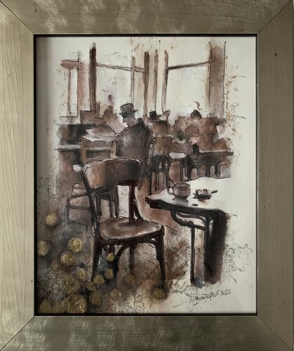 La sedia vuota von Enrica Toffoli, Malerei kaufen auf Singulart