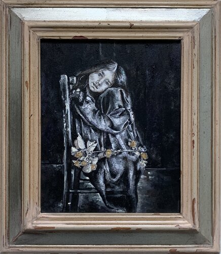 The Little Girl in The Chair von Enrica Toffoli, Malerei kaufen auf Singulart