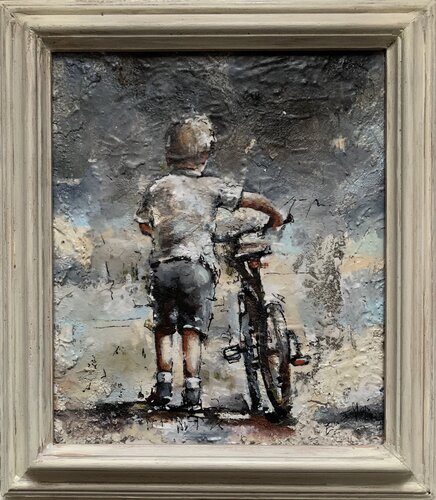 The new bicycle by Enrica Toffoli, 회화 for Sale on Singulart