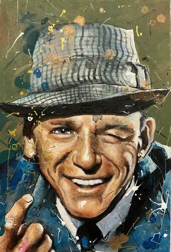 Frank Sinatra von Enrica Toffoli, Malerei kaufen auf Singulart