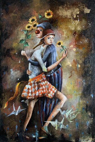 Sei il mio Sole di Enrica Toffoli, Pittura in vendita su Singulart