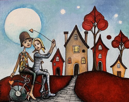 Verso casa di Enrica Toffoli, Pittura in vendita su Singulart