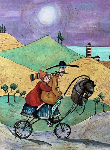 Il cavallo a pedali by Enrica Toffoli, 회화 for Sale on Singulart