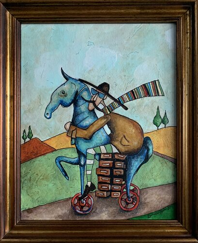 Domè e la Sella che Custodiva il Tempo by Enrica Toffoli, Painting for Sale on Singulart