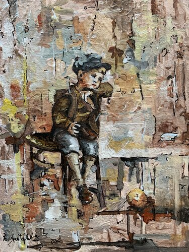 Seduto nel tempo von Enrica Toffoli, Malerei kaufen auf Singulart