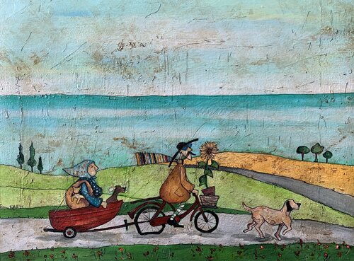 Il trasloco dei sogni by Enrica Toffoli, 회화 for Sale on Singulart