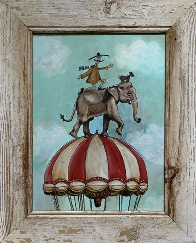 L’equilibrista delle nuvole by Enrica Toffoli, 회화 for Sale on Singulart