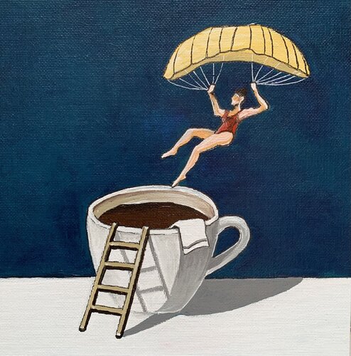 "Questa non è una Tazza" von Enrica Toffoli, Malerei kaufen auf Singulart