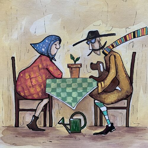 Domè e l'attesa del miracolo di Enrica Toffoli, Pittura in vendita su Singulart