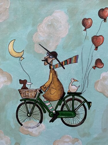 Domè: un viaggio oltre l'azzurro di Enrica Toffoli, Pittura in vendita su Singulart