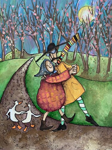 Domè e la danza dell'eterno ritorno by Enrica Toffoli, 회화 for Sale on Singulart