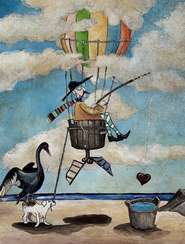 Chi trattiene Chi par Enrica Toffoli, Peinture en vente sur Singulart