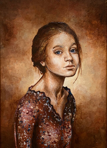 La Ragazza che guardava di Enrica Toffoli, Pittura in vendita su Singulart