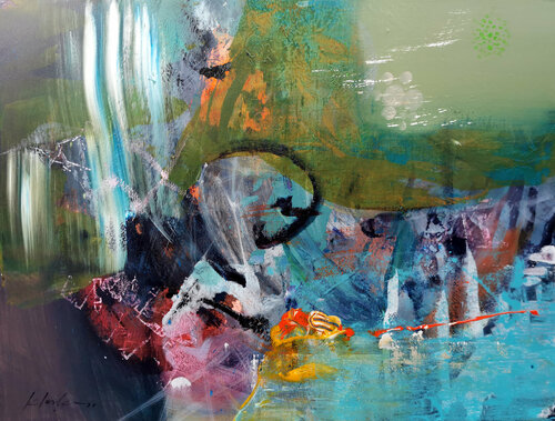 Fascinating mindscape beyond the Inside faraway so close O Kloska di Ovidiu Kloska, Pittura in vendita su Singulart