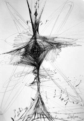 Unique and enigmatic still life drawings signed by O Kloska di Ovidiu Kloska, Disegno in vendita su Singulart