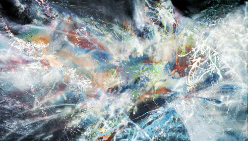 Gigantic xxl huge scale painting graffiti Flying shape of a dream by master O Kloska di Ovidiu Kloska, Pittura in vendita su Singulart