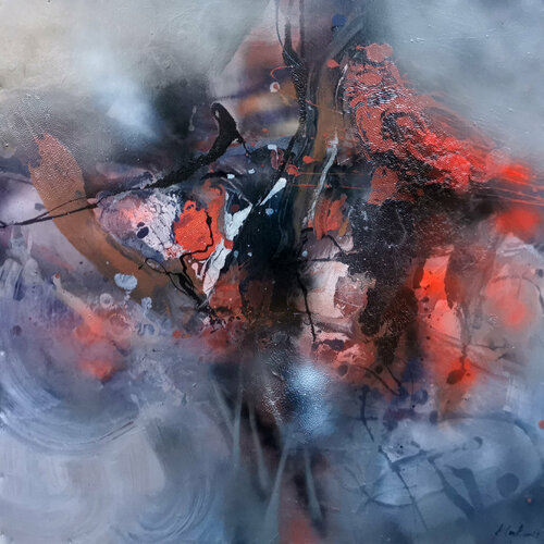 Secret love with the sense of an indian parfume large bizzare beautiful abstract Kloska Ovidiu Kloska