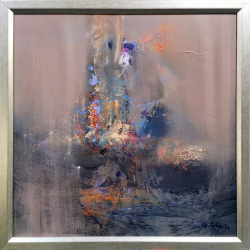 Unique enigmatic infinite tree landscape Kloska van Ovidiu Kloska, Schilderij te koop op Singulart