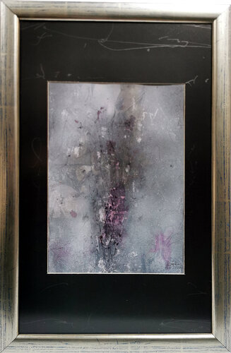 Framed enigmatic still life about time and eternity by O KLOSKA van Ovidiu Kloska, Tekening te koop op Singulart