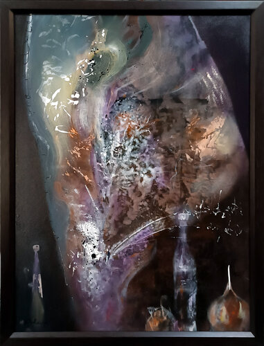 Enigmatic rusted colors still life KLOSKA di Ovidiu Kloska, Pittura in vendita su Singulart