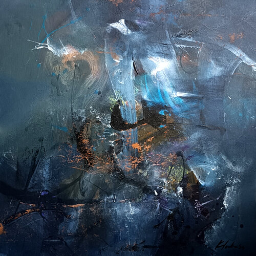 Riding the night we became immortals master  Ovidiu Kloska par Ovidiu Kloska, Peinture en vente sur Singulart