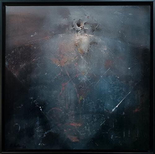 Creator vault framed masterpiece signed O Kloska par Ovidiu Kloska, Peinture en vente sur Singulart