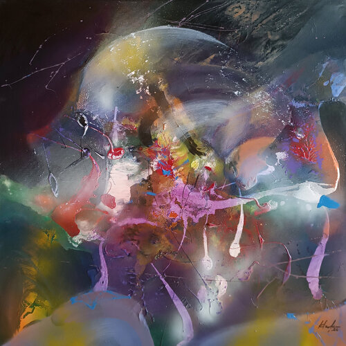 Beautiful fantasy mind landscape master Ovidiu Kloska par Ovidiu Kloska, Peinture en vente sur Singulart