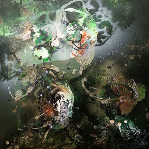 Hidden silent beauty Still Life masterpiece by O KLOSKA par Ovidiu Kloska, Peinture en vente sur Singulart