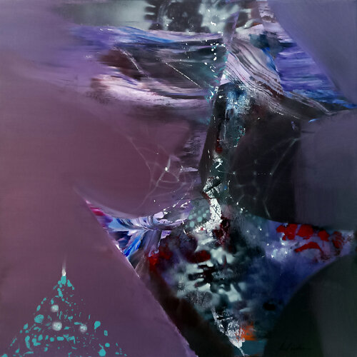 Still Life with the Scent of Lilac and Spring Wind by Ovidiu Kloska von Ovidiu Kloska, Malerei kaufen auf Singulart