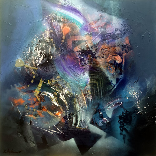 Beautiful mind of a dreamer 1 signed master Ovidiu Kloska par Ovidiu Kloska, Peinture en vente sur Singulart