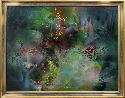 Deep Forest That Listens to You by Ovidiu Kloska par Ovidiu Kloska, Peinture en vente sur Singulart