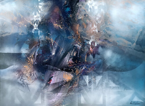 Waiting for a Warm Rain Enigmatic Dreamscape by O Kloska par Ovidiu Kloska, Peinture en vente sur Singulart