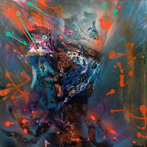 Beautiful mind of a dreamer 2 signed master Ovidiu Kloska par Ovidiu Kloska, Peinture en vente sur Singulart