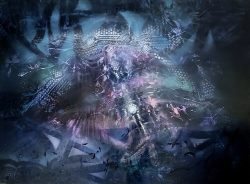 Arabian night Dark and Light Fantastic Mindscape by O Kloska von Ovidiu Kloska, Malerei kaufen auf Singulart