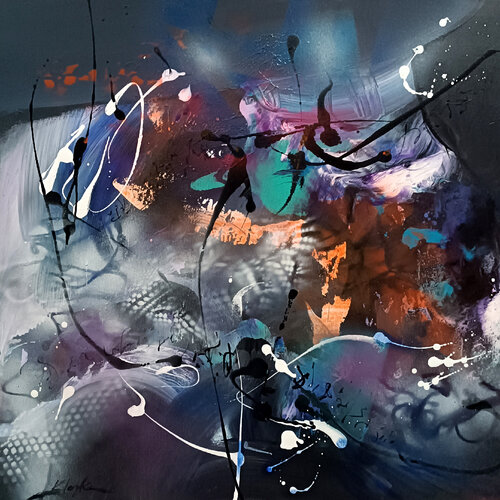 The Map of Forgotten Echoes Kloska fanstastic masterpiece par Ovidiu Kloska, Peinture en vente sur Singulart