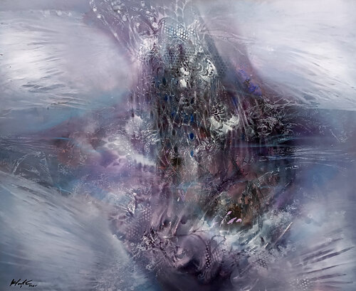 Cathedral of the Silent Pulse di Ovidiu Kloska, Pittura in vendita su Singulart