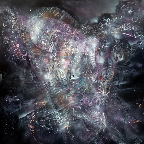 The Angel of Quantum Radiance XXL large painting by master Kloska di Ovidiu Kloska, Pittura in vendita su Singulart
