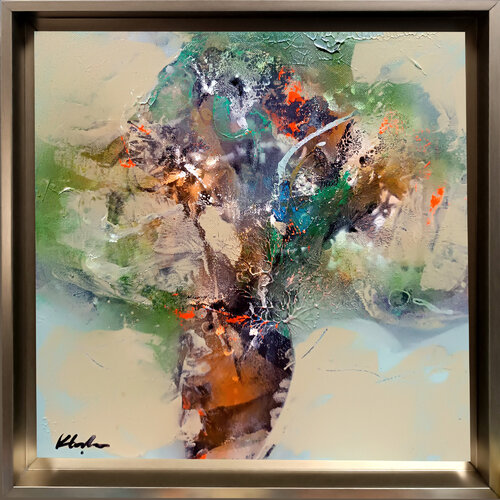 Kafkaesque Eternity with Flowers at 7p 11.03.2026 small  masterpiece by O KLOSKA par Ovidiu Kloska, Peinture en vente sur Singulart