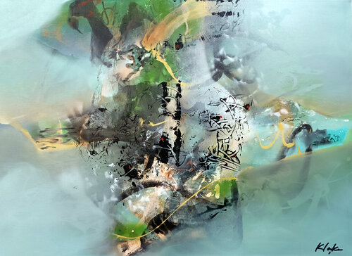 Intimate Calligraphies of Forgetting 3 fascinating dreamscape by Ovidiu Kloska by Ovidiu Kloska, 회화 for Sale on Singulart
