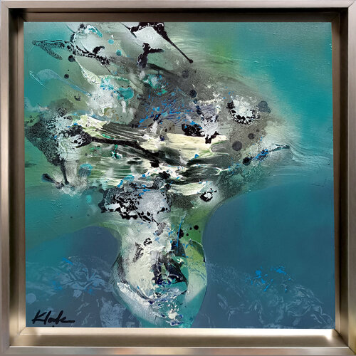 Kafkaesque Eternity with Flowers at 7p 20.03.2026 small  masterpiece by O KLOSKA di Ovidiu Kloska, Pittura in vendita su Singulart