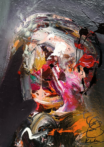 I Love to Eat Bacon, Too #4 — Portrait in Collapse von Ovidiu Kloska, Malerei kaufen auf Singulart