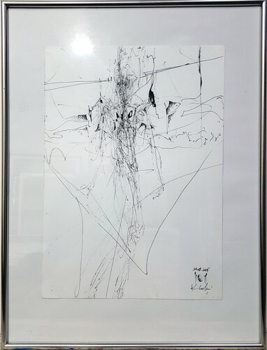 Unique style spiritual composition with angel vibration and creation O KLOSKA di Ovidiu Kloska, Disegno in vendita su Singulart
