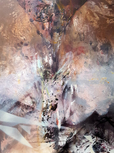Perennial reality inspiration found beauty sublime and delicate still life by O KLOSKA di Ovidiu Kloska, Pittura in vendita su Singulart