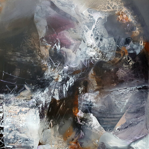 ABOUT DIVINITY CREATION LIGHTSCAPE DARKSCAPE BY O KLOSKA di Ovidiu Kloska, Pittura in vendita su Singulart