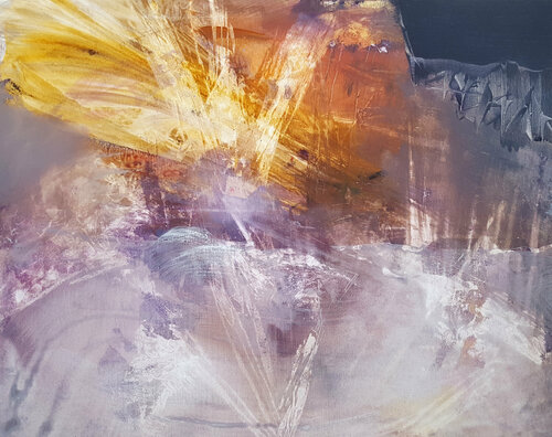 Chaos light LARGE PAINTING unique style by O KLOSKA di Ovidiu Kloska, Pittura in vendita su Singulart