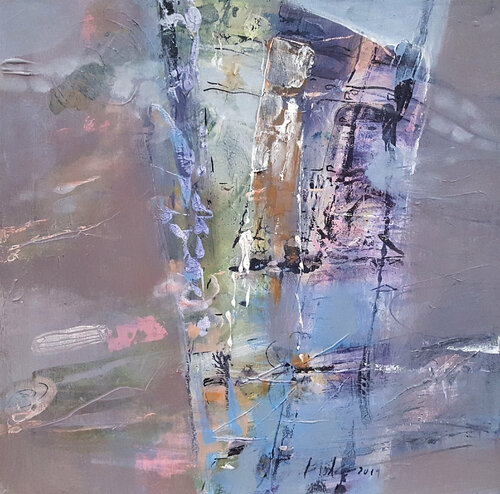 Gate to yourself series Composition2 Original O Kloska painting par Ovidiu Kloska, Peinture en vente sur Singulart